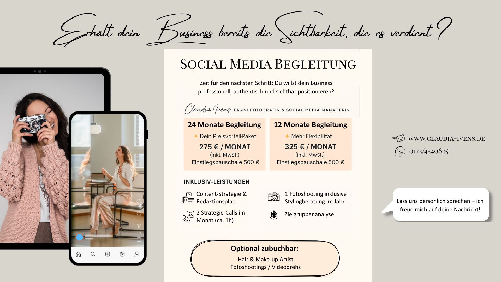 Social Media Begleitung Preisliste_Claudia Ivens